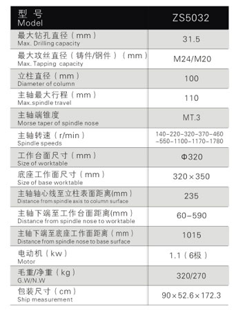 ZS5032鉆攻兩用機