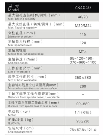 ZS4040攻鉆兩用機(jī)